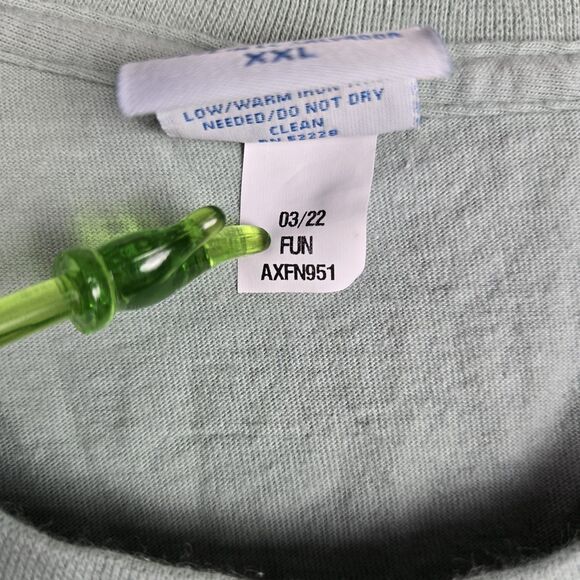 Vtg Crazy Shirts B Kliban Diamond Head Waikiki TShirt XXL Cat Fish Green 2-Sided - Picture 7 of 9